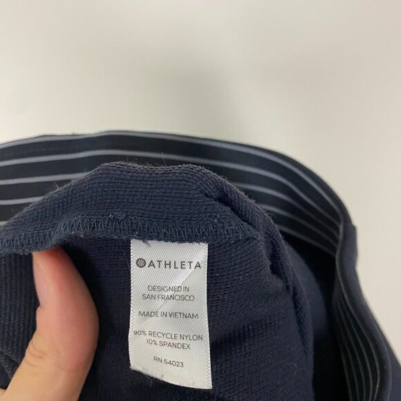 Athleta Wander Slim Straight Ankle Pants Blue Womens 6 FLAW - Picture 11 of 12